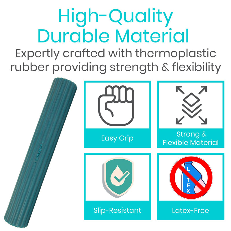 [Australia] - Vive Twist Bar for Physical Therapy & Tennis Elbow Relief - For Improving Tendonitis & Grip Strength - Flex Resistance for Golfers, Hand, Epicondylitis, Equipment - Strengthens Wrists & Forearms Heavy 
