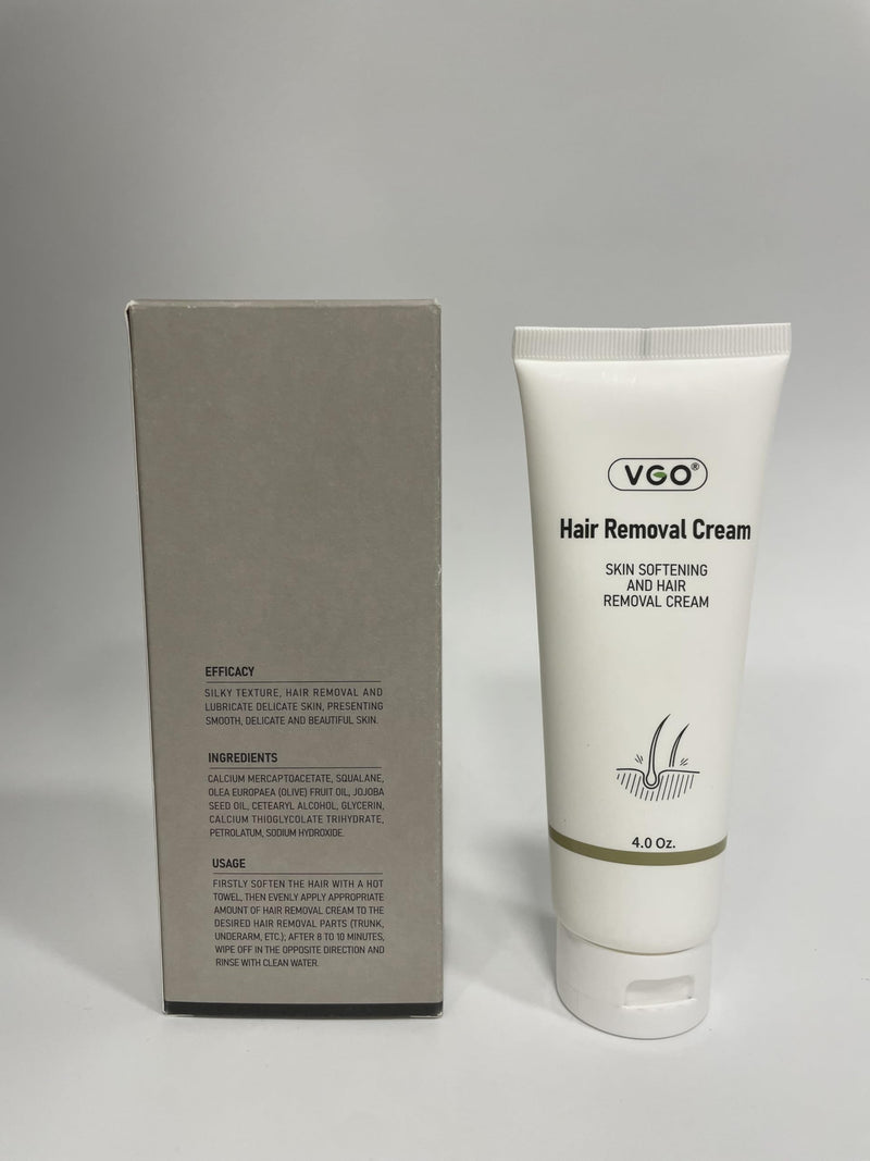 [Australia] - VGO Painless Hair Removal Lotion for Women & Men - For Unwanted Hair, All Skin Types, White, 4.02 oz 