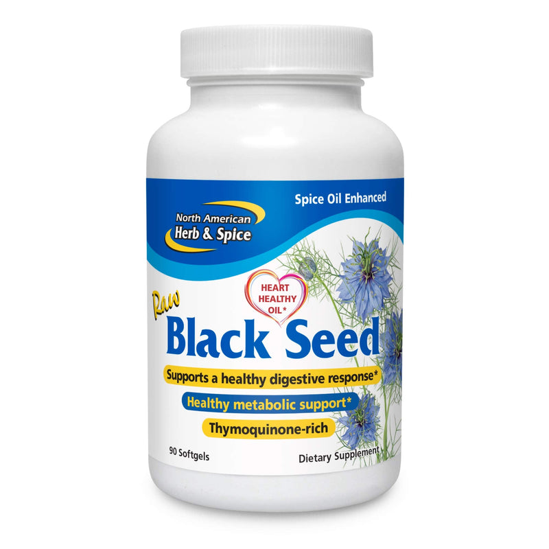 [Australia] - NORTH AMERICAN HERB & SPICE Black Seed Oil 1000 mg - 90 Count - Liver, Gallbladder & Intestinal Function - Heart & Digestive Health - Black Seed Oil, Oregano Oil, Fennel - Non-GMO - 45 Servings 