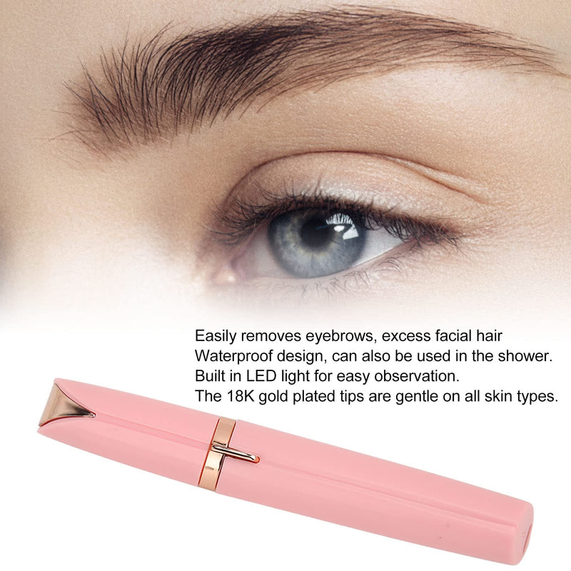 [Australia] - ZJchao Nose Hair Trimmer For Women, Waterproof Rechargeable with LED Light Facial Hair Removal Tools Eyebrow Trimmer For Women Facial Hair Remover with Brush for Women Face Body Nose Ear 