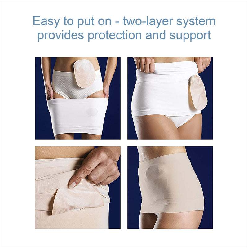 [Australia] - StomaSafe Plus Ostomy/Hernia Support Garment Light by TYTEX (Black, L/XL), 47-1/2" - 55-1/2" Hip Circumference Large/X-Large (Pack of 1) Black 