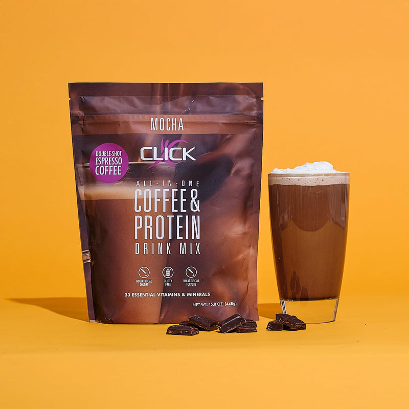 Mocha - Protein Coffee Drink - Double Shot Espresso, Hot and Cold - 15.8 oz | All-in-one protein and coffee meal replacement, 23 essential vitamins, Great hot or cold, Double shot espresso flavor, Potent Mocha 15.8 Ounce (Pack of 1)