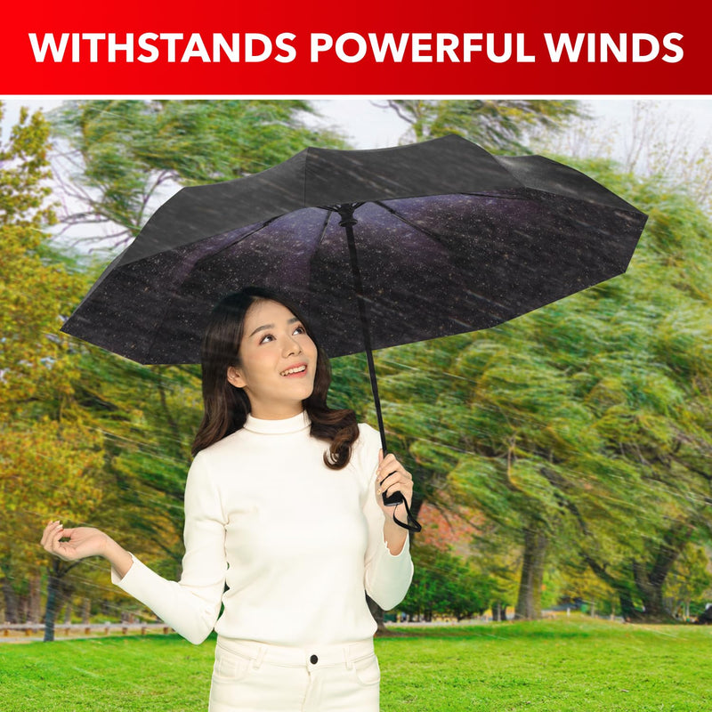 Repel Travel Umbrellas with Waterproof Cases – Compact, Windproof Design with Auto Open, Reinforced Frame, and Reliable Rain Protection Anywhere