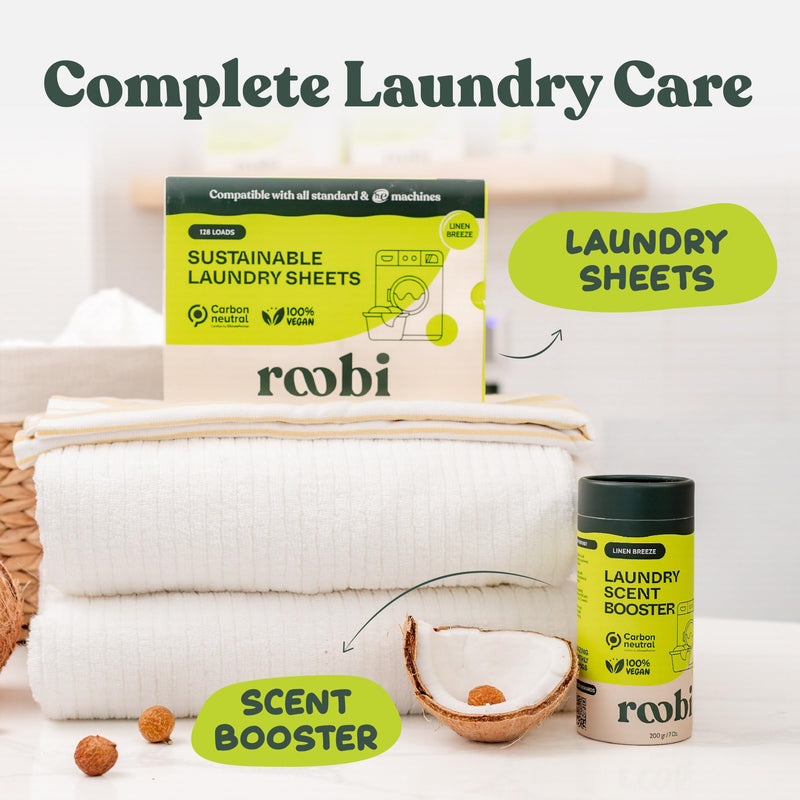 [Australia] - Sustainable Laundry Scent Booster Beads. Linen Breeze Fragrance Laundry Beads. Up to 20 Washing Cycles. Carbon Neutral, 100% Vegan. 