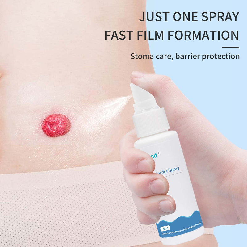 [Australia] - No Sting Ostomy Barrier Spray - Skin Barrier Film for Sensitive Skin - Skin Barrier for Protection Around Stomas and Wounds 