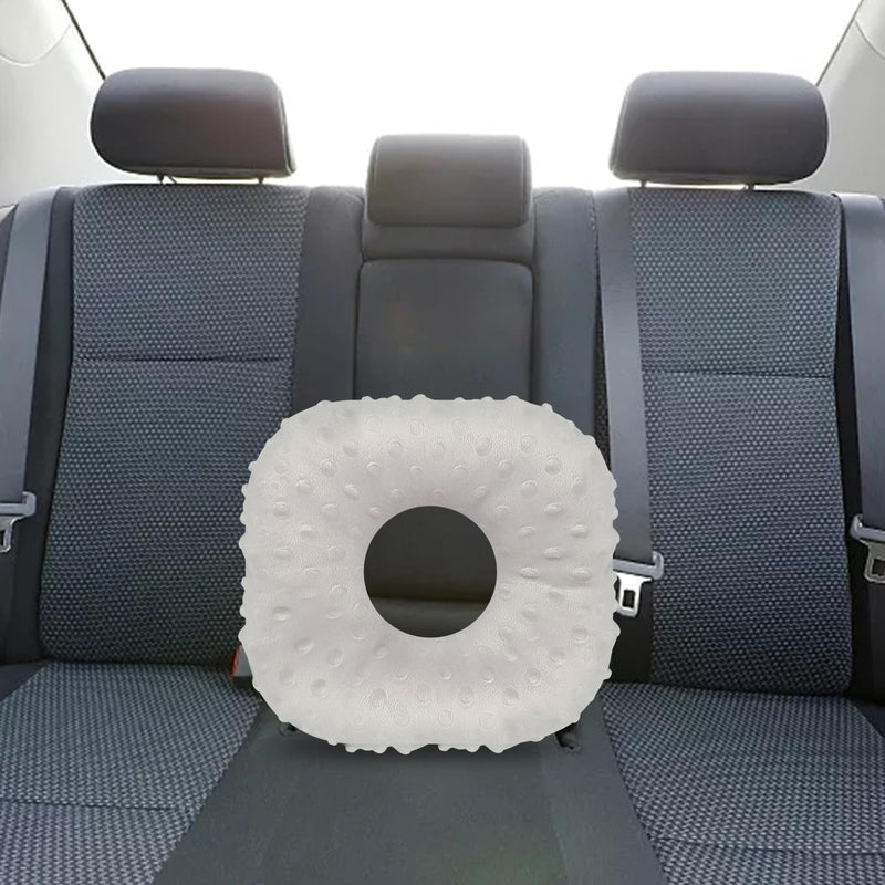 [Australia] - Ear Piercing Pillow, Side Sleeper Pillow with an Ear Hole, Ear Protector Pillow for Ear Pain CNH Piercing Pain Relief Sleeping Pressure Sores, Minky Dot (Gray) 