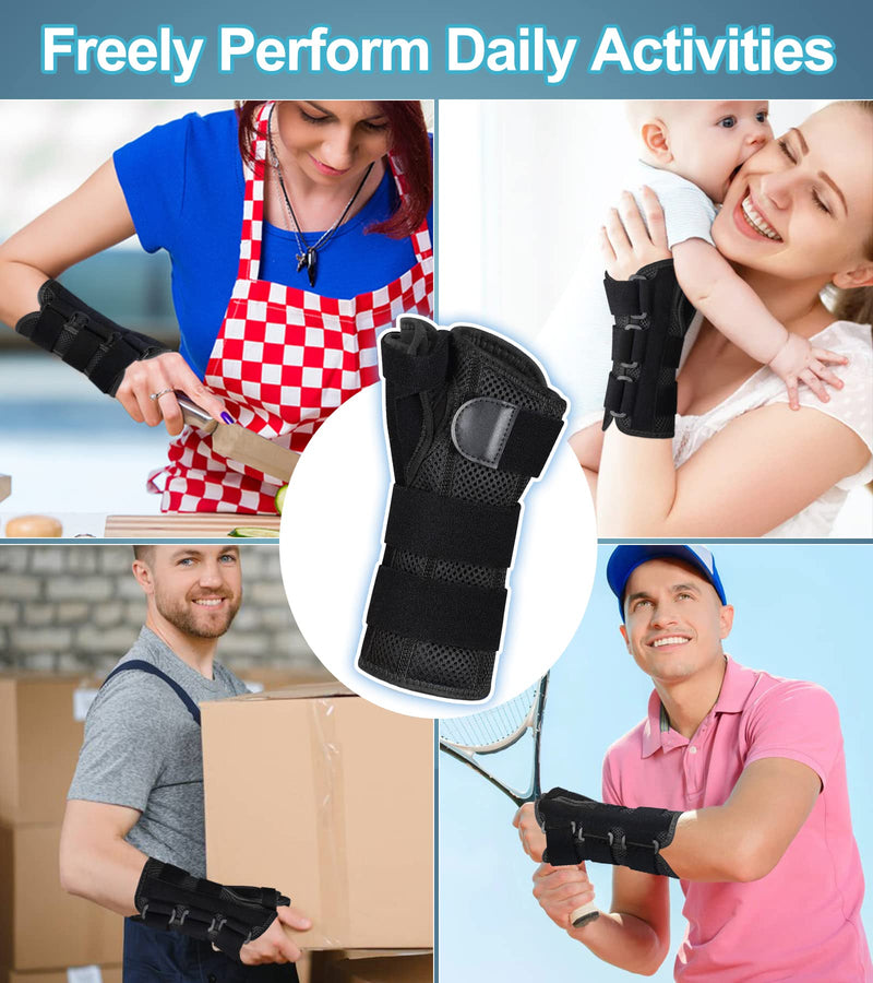[Australia] - TISMOD wrist bandages, wrist support with thumb splint, left right bandage wrist for tendonitis, carpal tunnel arthritis, sprains, night sleep wrist bandage black right hand 