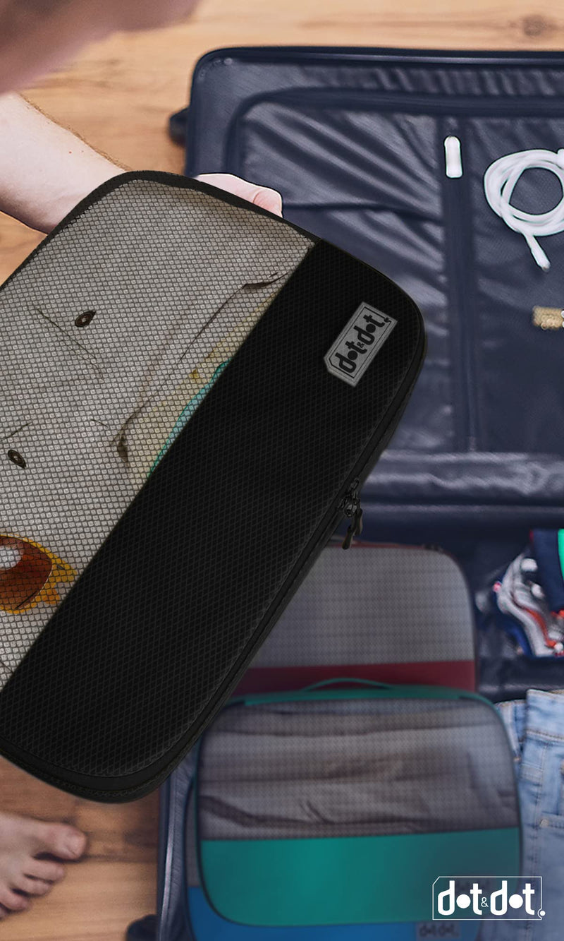 Medium and Large Black Travel Packing Cubes