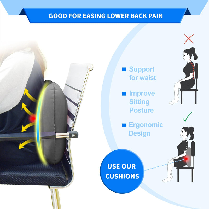 [Australia] - Multifunctional Seat Cushion,Inflatable Donut Pillow - Hemorrhoid Cushion for Tailbone,Post-Surgical Pain,Postpartum Pregnancy,Sciatica, Bed Sores -Orthopedic Seat Cushion for Home, Office, Car 