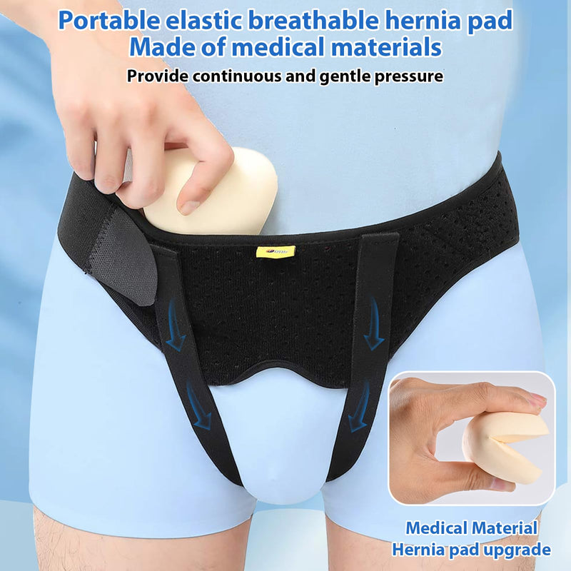 Hernia Belt for Men Hernia Support Truss for Single/Double