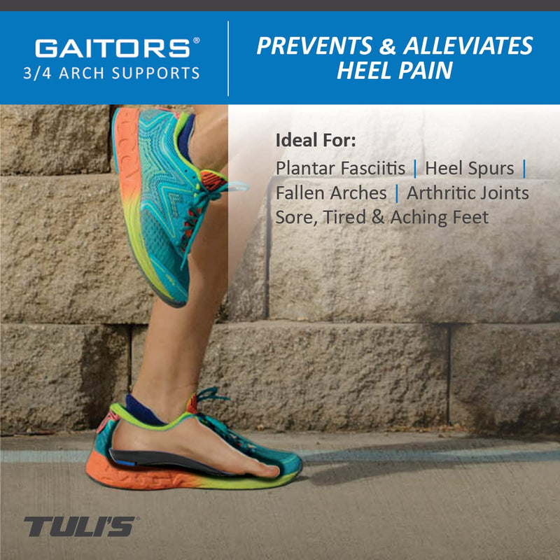 [Australia] - Tuli's Gaitors 3/4 Length Premium Arch Support Orthotic Insoles for Plantar Fasciitis and Fallen Arches, Small 