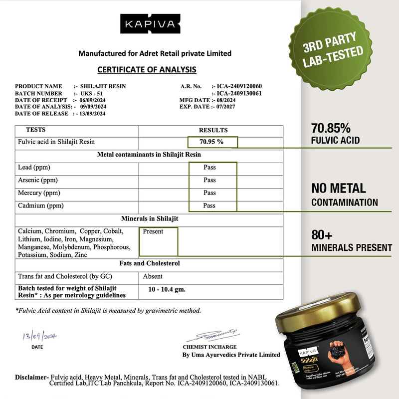 [Australia] - Himalayan Shilajit Resin ‚Äì 100% Pure & Potent | 70%+ Fulvic Acid, 80+ Trace Minerals | 80 Servings x 250mg | Lab Tested for Purity | Natural Energy, Stamina & Immune Support 0.71 Ounce (Pack of 1) 
