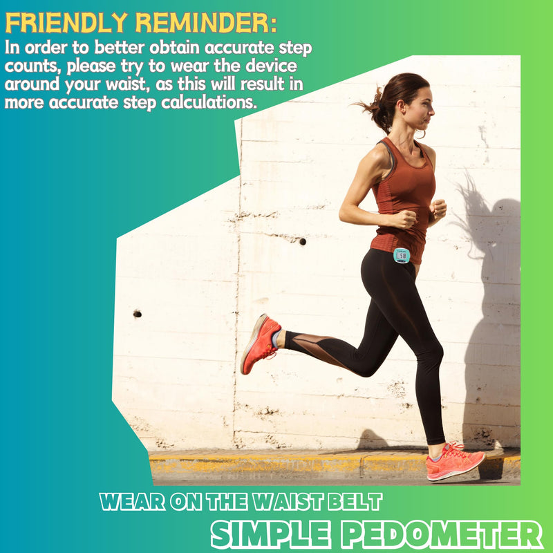 [Australia] - Pedometer for Walking Steps and Miles,Simple Step Counter Clip on Pedometer for Walking Steps and Miles Step Mile Tracker for Running Women Men Kids Seniors,TrenHivSto 