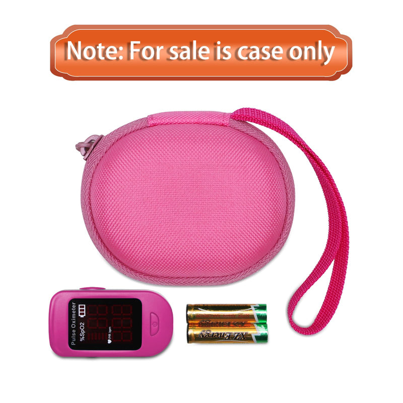[Australia] - Pink Pulse Oximeter Case for Zacurate, Innovo, Vibeat, iHealth, Santamedical, Children Fingertip Pulse Oximeter Blood Oxygen Saturation Monitor (Case Only) Pink 