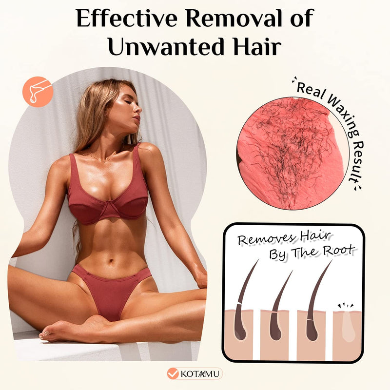 [Australia] - KOTAMU Wax Beads for Hair Removal - Professional Waxing for Sensitive Skin, Targets Thin Fine Hair, 1lb Pink Beads Ideal for Home Waxing Face, Eyebrows, Chin, Body, Legs, Arms, Underarm, Bikini 16 Ounce (Pack of 1) 