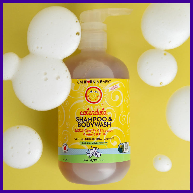 [Australia] - California Baby Calendula Shampoo and Body Wash | 100% Plant-Based (USDA Certified) | Allergy Friendly | Soothing Baby Soap and Toddler Shampoo for Dry, Sensitive Skin | 562 mL / 19 fl. oz. 19 Fl Oz (Pack of 1) 