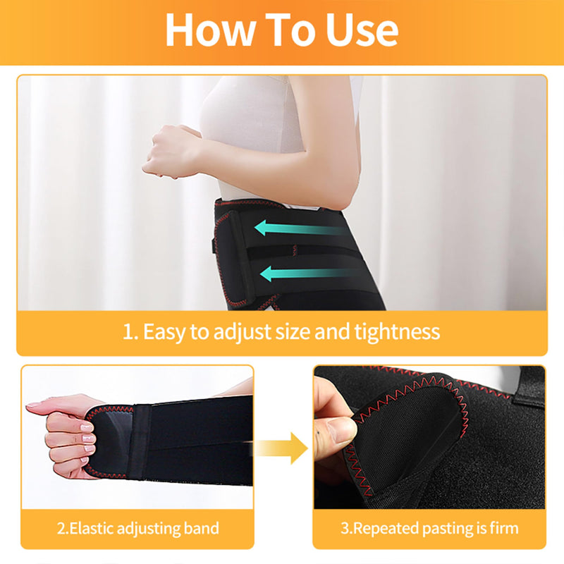 Period Heating Pad, Heating Pad for Period Cramps Massager for Women, with 3 Vibration and Heat Settings, New Upgrade Menstrual Heating Pad for Abdomen Pain and Cramps Relief Black