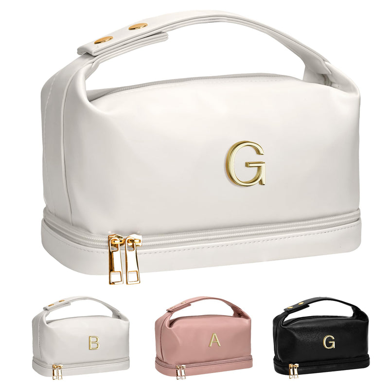 Initial Large Makeup Bag + Personalized Cosmetic Bag
