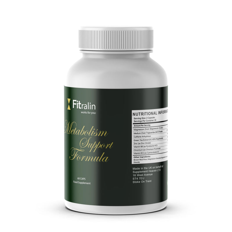 Fitralin Metabolism Support Formula Capsules – Daily Metabolic Support Food Supplement – Premium Botanical Blend – 60 Capsules – Designed for Everyday Wellness