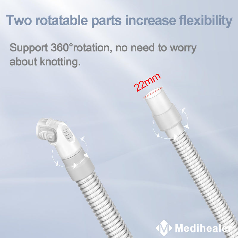 [Australia] - 2 Packs Replacement Tube for Airfit N20,FSA HSA Eligible, Replacement Short Tube Compatible with N20, Great Value CPAP Supplies by Medihealer. 