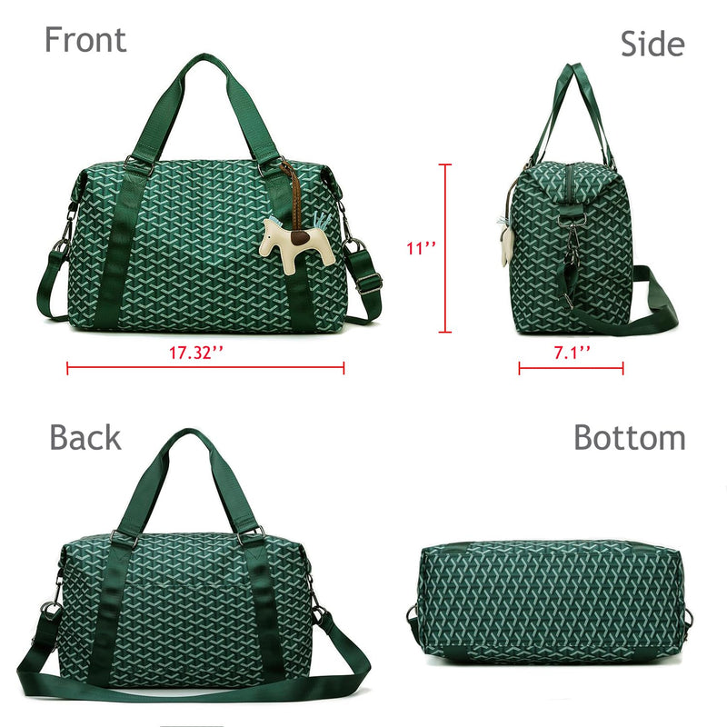 Sports Duffel Bag Travel Bag Weekender Bag Overnight Duffel Bag Gym Bag With Wet Pocket Green A01Green