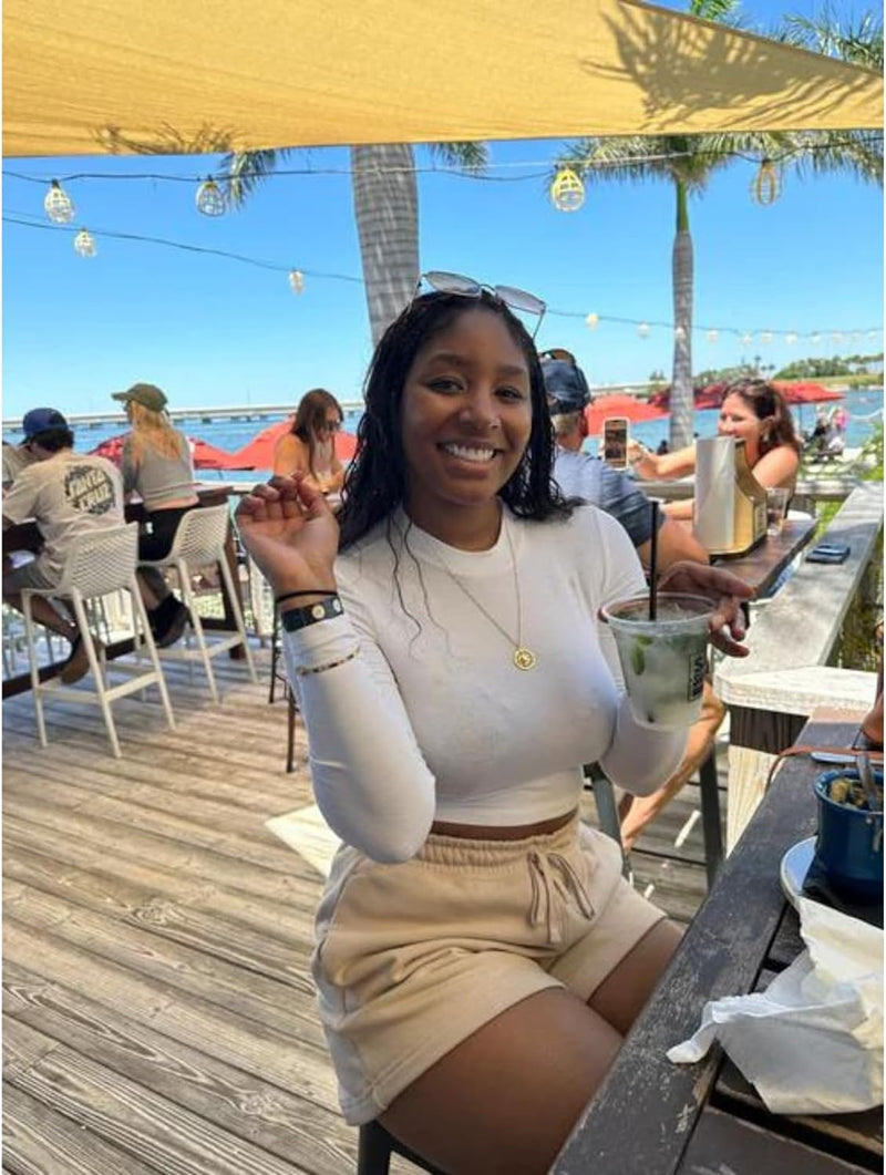 Drink Check Wristband Roofie Test by Xantus | Spiked Drink Bracelet Tester Detects GHB Within 10 Seconds Test Your Drink | Spiking Protection Detector Made in USA | (2 Black Wristbands 8 Tests) 2 Pack