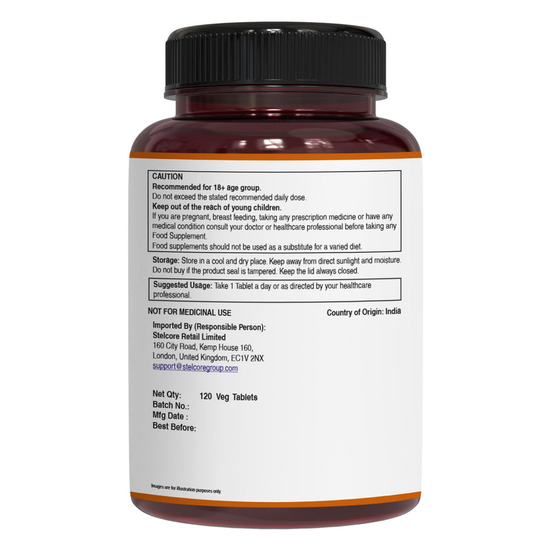 Pure Nutrition Natural Vitamin B12 1500mcg (Methylcobalamin) | 120 Veg Tabs | Vitamin B12 Supplement Helps Support Metabolism, Blood Cells, and Nerves Function* | Non GMO