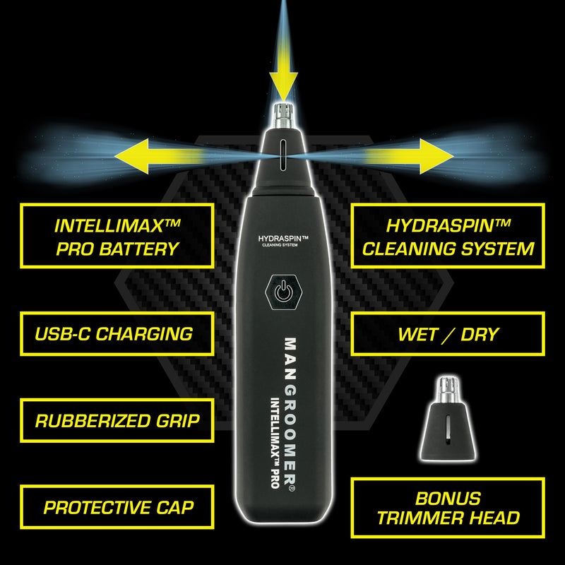 [Australia] - MANGROOMER - INTELLIMAX PRO – New Nose and Ear Trimmer (with a Free Bonus Rotary TIP and Blade) 