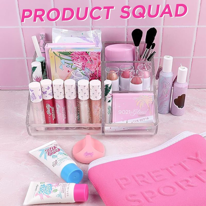 [Australia] - Petite 'N Pretty - WhimsiCali Eyeshadow & Cheek Makeup Palette and 10K Shine Lip Gloss Duo – Natural & Non-Toxic Face Makeup for Kids, Children, Tweens and Teens 