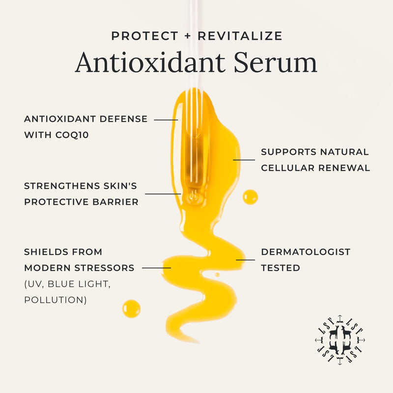 Little Seed Farm Antioxidant Serum - Facial Serum for Dry Skin, 1 fl oz | Antioxidant facial serum for dry and aging skin, nourishing & revitalizing face serum