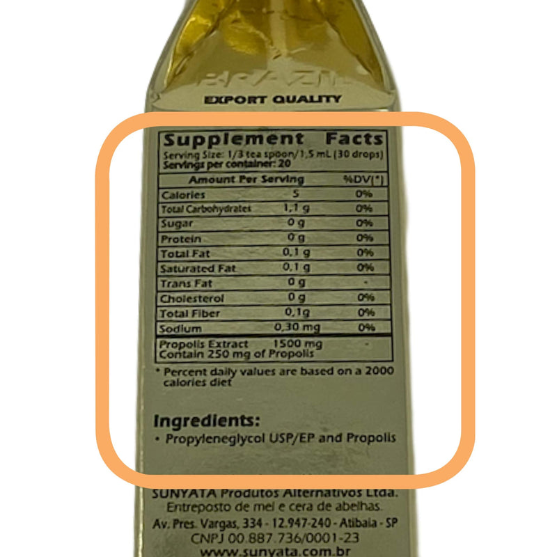 [Australia] - Brazil Brazillian Green Bee Propolis Liquid Extract Sunyata No Alcohol 30ML(1 Pack) 