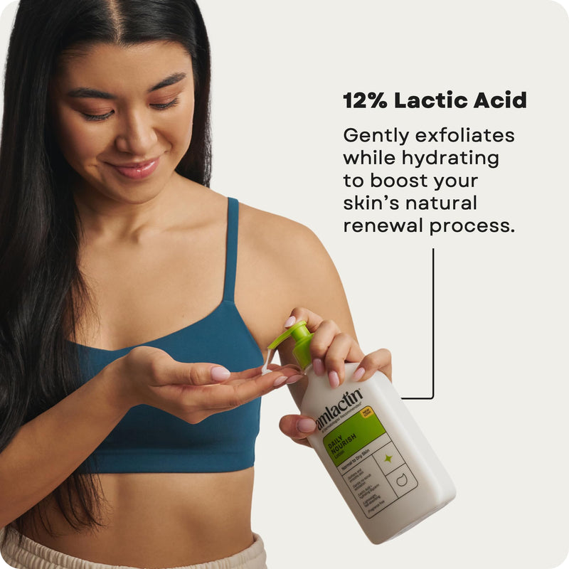 AmLactin Daily Nourish Body Lotion, 12% Lactic Acid, 14.1 oz 14.1 Ounce (Pack of 1)