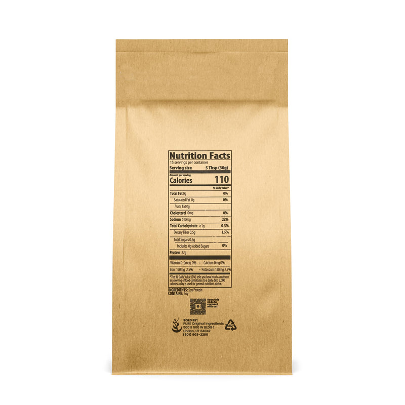 [Australia] - PURE ORIGINAL INGREDIENTS Soy Protein Isolate, Always Pure, No Fillers or Additives (1 Pound) 