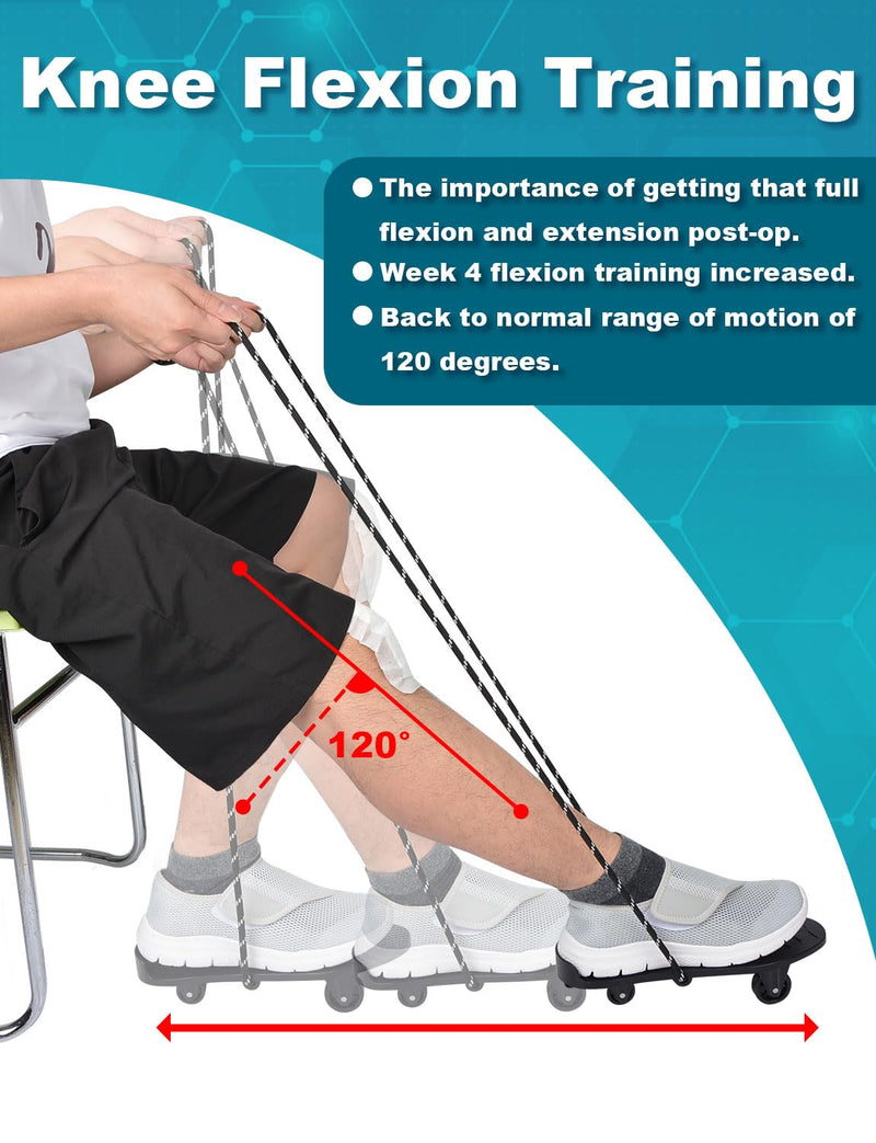 [Australia] - Knee Glide for Knee Replacement Recovery Aids Kit Knee Therapy Exercise Strengthening Equipment for ACL PCL MCL Knee Surgery Before and After 