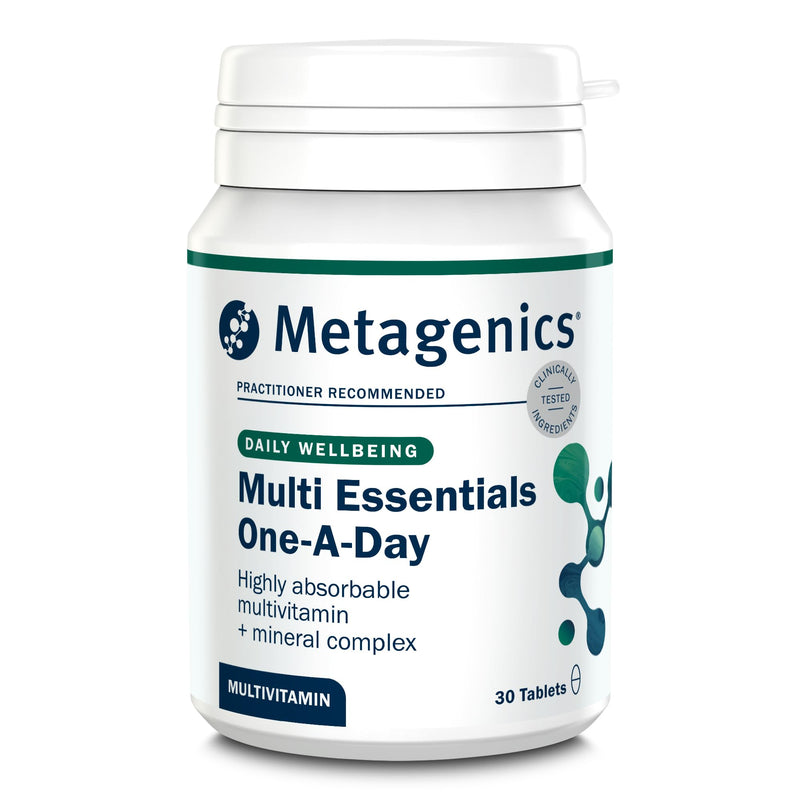 Metagenics Multi Essentials One A Day Multivitamin - 26 Vitamins & Minerals - Vegetarian and Vegan - 30 Tablets