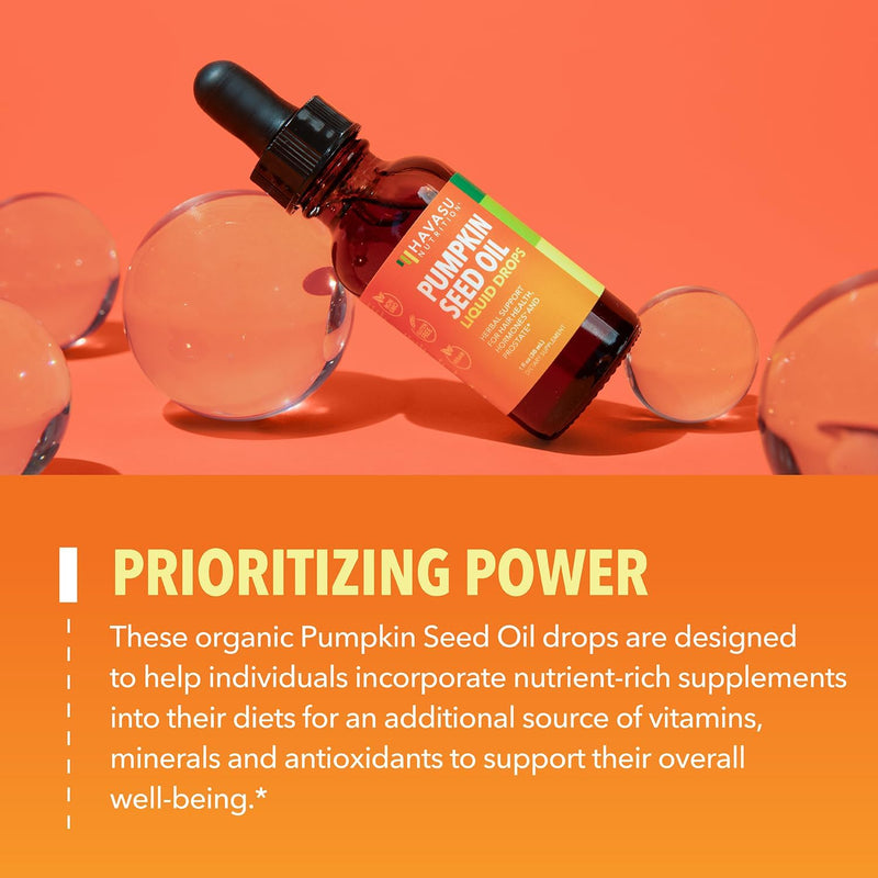[Australia] - Pumpkin Seed Oil - USDA Organic - Cold Pressed for Hair, Prostate, and Hormone Support - 2 Month Supply - Liquid Drops for Men and Women - Vegan, Non-GMO, and Gluten Free - Unflavored, 1 Fl Oz 