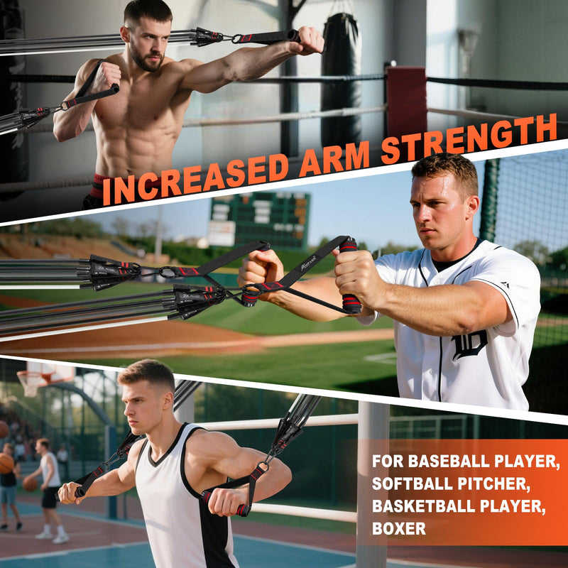 [Australia] - HPYGN Resistance Bands, Exercise Bands with Handles, Fitness Bands, Workout Bands with Door Anchor and Ankle Straps, for Heavy Resistance Training, Physical Therapy, Shape Body, Yoga, Home Workout Set grey 150LBS 
