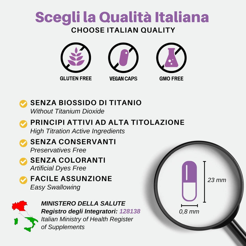 Lico Immunil Immune System Support Supplement | Quercetin, Lactoferrin, Zinc, Lycopene | Natural Immune Support | Immune Booster | 30 Vegetables Caps
