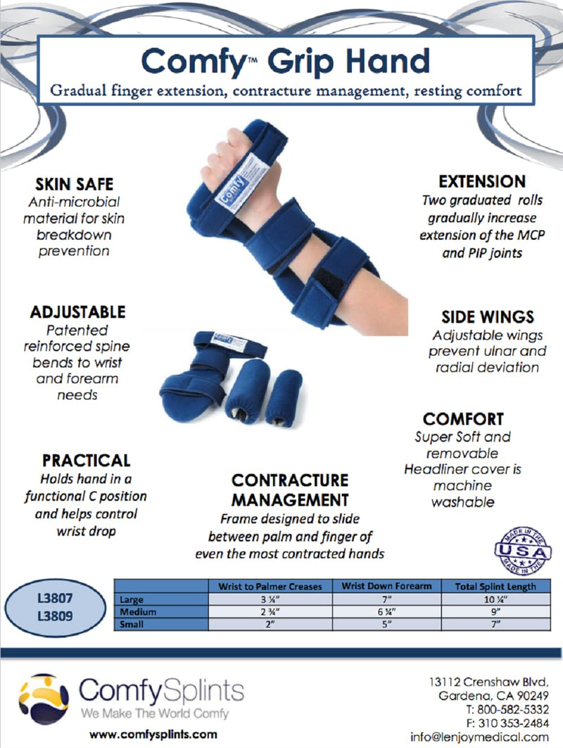 [Australia] - C-Grip Hand - adult medium - right Right Hand Blue 