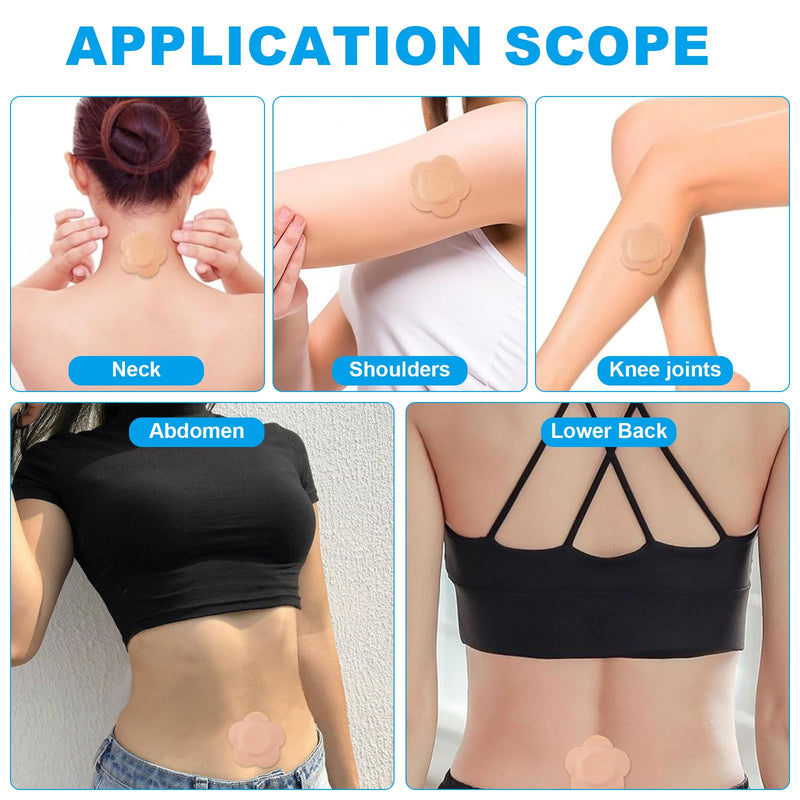 [Australia] - 50PCS Castor Oil Patches, FDA/MDR Certified Carrier Patches for Castor Oil | Medical-Grade Self-Adhesive Pads | Belly Button Patch for Caster Oil, Portable Breathable Anti Leakage Anti-Slip No Wash 