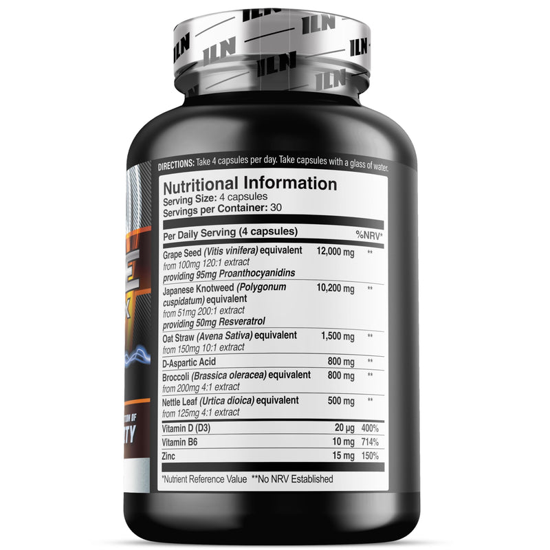 Anti-E Complex for Men – Hormonal & Estrogen Regulation Complex – 1 Month Course – Natural Blocker with D Aspartic Acid, Nettle Leaf, Resveratrol (120 Capsules) 120 count (Pack of 1)