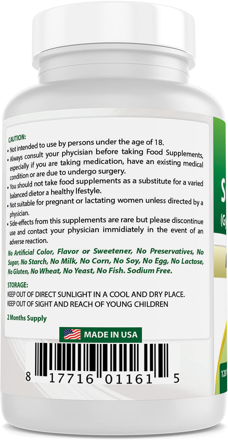 Best Naturals Gymnema Sylvestre leaf 500 mg 120 Capsules