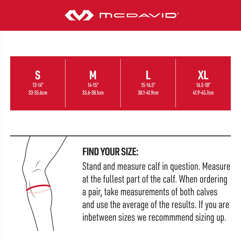 [Australia] - McDavid Del Calf Support Large Black 