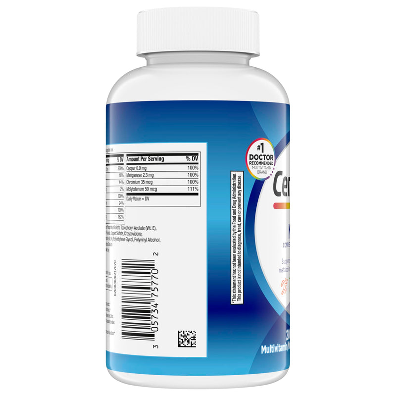 Centrum Multivitamin for Men, Multivitamin/Multimineral Supplement with Vitamin D3, B Vitamins and Antioxidants, Gluten Free, Non-GMO Ingredients -Tablet 200 Count | Contains Vitamin D3, B Vitamins and Antioxidants, Gluten Free, Non-GMO Ingredients, GL...