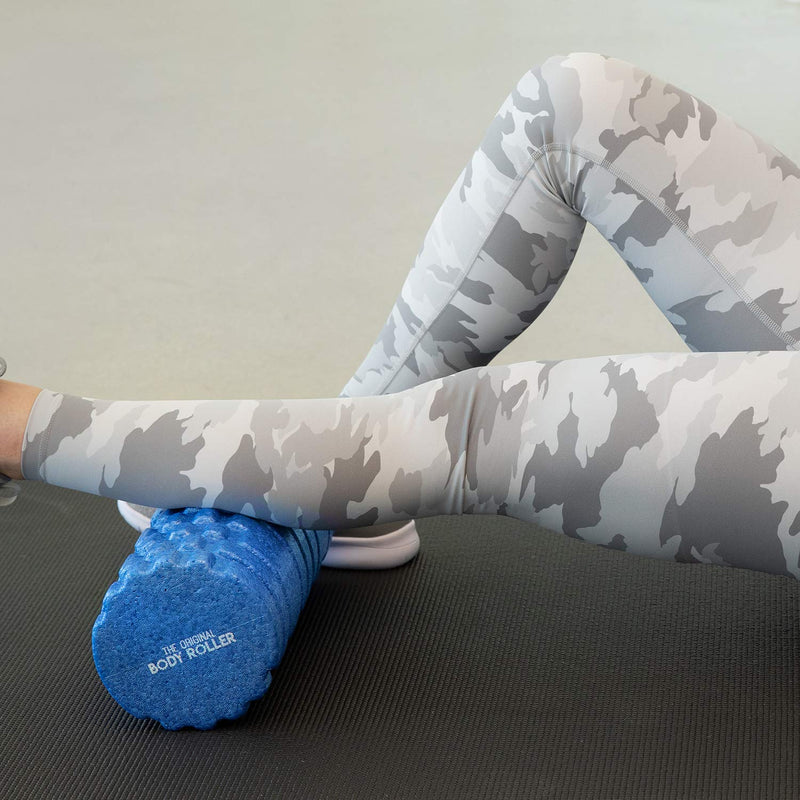 The Original Body Roller High Density Foam Roller for Exercise & Recovery | Firm, Patented Texture is ideal for pre- and post- workout massages, Trigger Point Relief, Physical Therapy, and Back Pain Blue