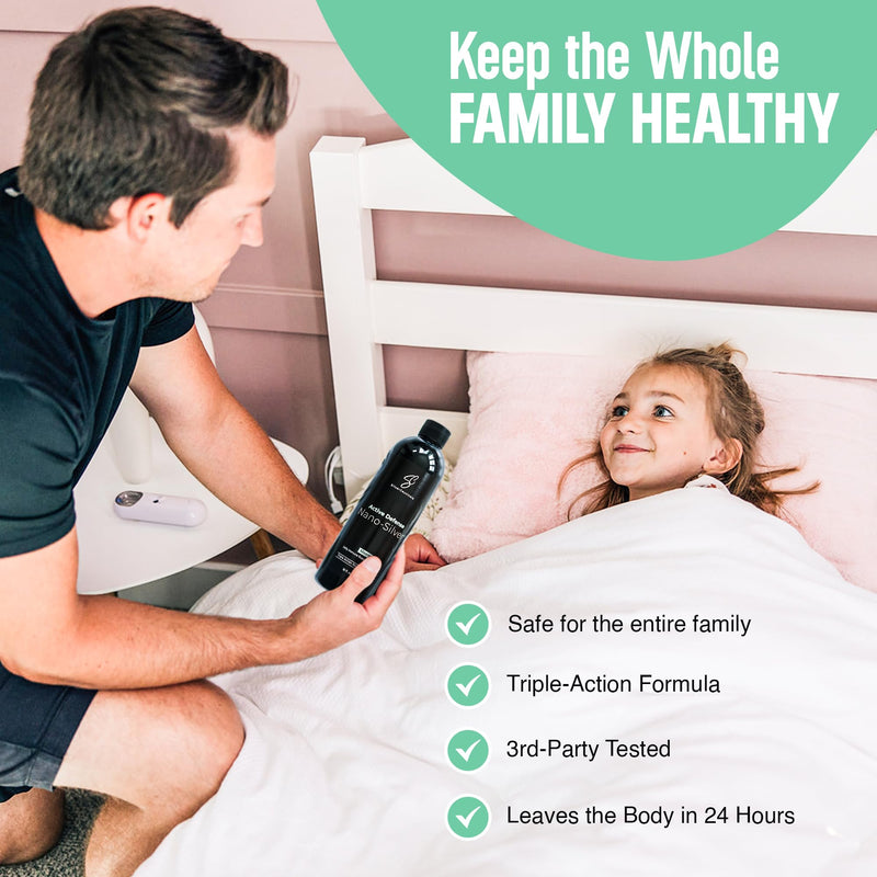 [Australia] - Colloidal Silver w/Nano Technology - 32ppm 16oz - 8X More Effective - Natural Immune Support - Save The Sick Days - Ages 5 & Up - Outperforms Higher PPM Silvers - No Taste & Smell - 3rd Party Tested 16 Fl Oz (Pack of 1) 