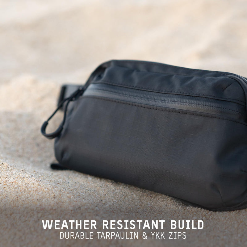 WANDRD Tech Bag, Small - Travel Bag and Tech Organizer for Everyday Carry - Weather-Resistant and Durable for Hiking, Camping, Sport, and More (Black) Black
