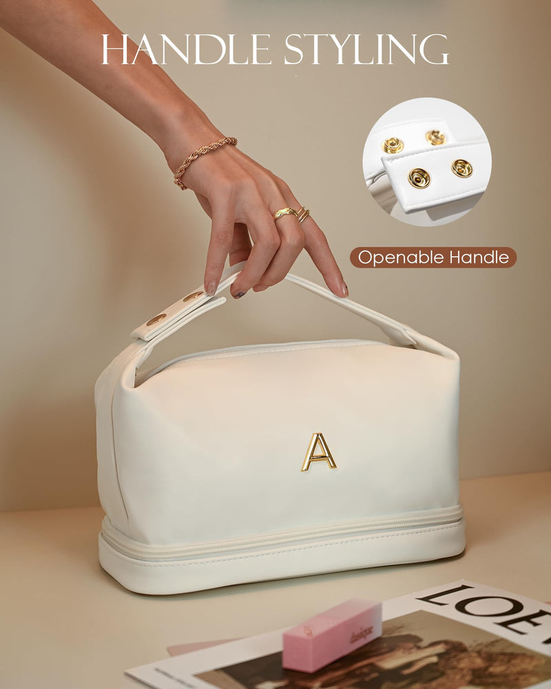 Personalized Cosmetic Bag + Personalized Travel Duffel Bag, Gift for Her