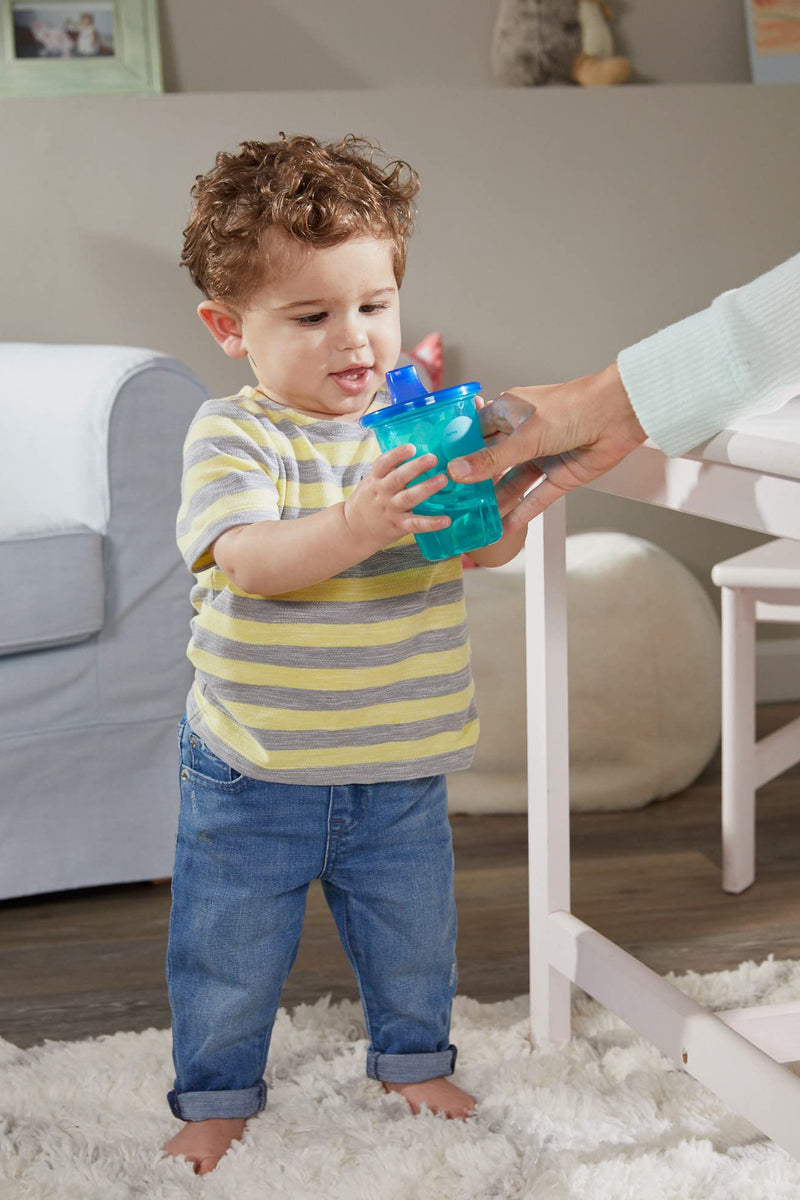 [Australia] - The First Years Take & Toss Toddler Straw Cups - Multicolored Toddler Cups with Straws - Toddler Sippy Cups and Party Supplies - Baby Feeding Essentials - 10 Oz - 4 Count (Pack of 1) Neon Rainbow 10 Ounce - 4 Count (Pack of 1) 