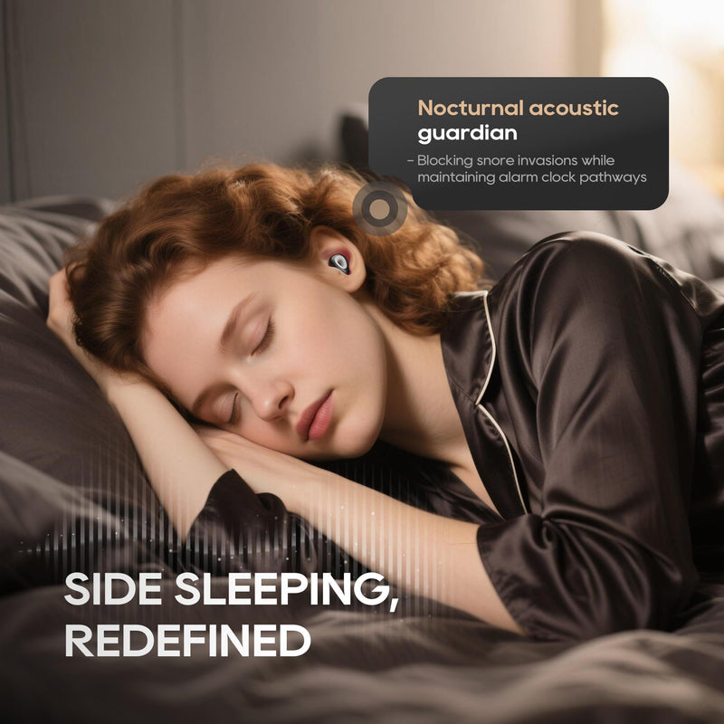 [Australia] - Ear Plugs for Sleeping Noise Cancelling,Soft Silicone Reusable Ear Plugs for Noise Reduction(24dB),High-Fidelity Hearing Protection,Customizable Fit for Sleep,Deep Focus,Concerts & Travel 1 Count (Pack of 1) Black 